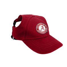 Alabama Crimson Tide Little Earth Pet Baseball Hat - XL Adjustable Six-panel Baseball Cap For Game Day, Sporty Adjustable Hat For Game Day, Collegiate Adjustable Baseball Cap For Outdoor, Adjustable Team Spirit Baseball Cap, Adjustable Sports Fan Hat For Sports Season, Team Spirit Adjustable Baseball Cap With Curved Brim, Adjustable Team Spirit Baseball Cap With Curved Brim, Adjustable Curved Brim Baseball Cap With Team Spirit, Adjustable Baseball Cap For Sports Season