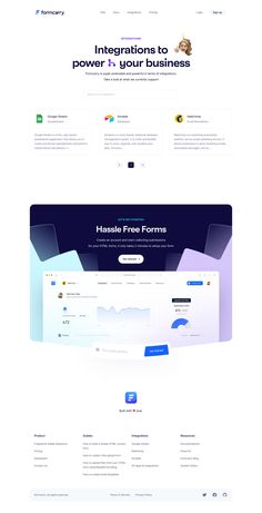 the landing page for an app that is designed to look like it has different colors and shapes