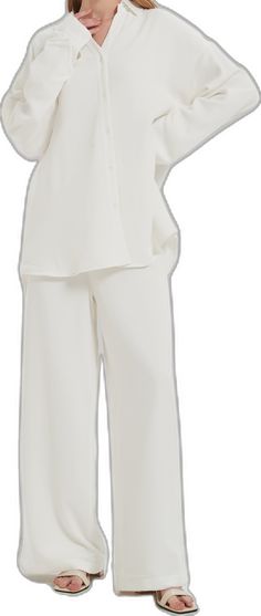 White Collared Lounge Top, White Button Closure Top For Loungewear, White Loungewear Sets With Pockets, Relaxed Fit Button-up Loungewear Sets, White Button-up Sleepwear For Loungewear, Feel Powerful, Stock Clearance, Fitted Tunic, Helping Women