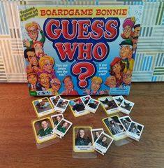 the board game guess who is on display