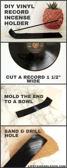 the instructions for how to make an old vinyl record