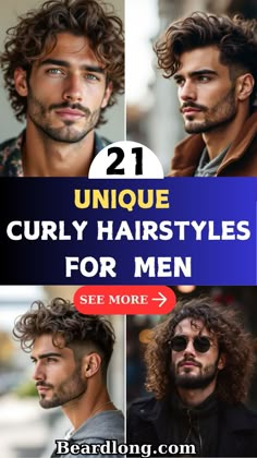 Unlock the potential of your natural curls with these 21 best curly hairstyles for men. Whether you’re rocking short, medium, or long hair, we’ve got curly styles that will elevate your look. From tight fades and sharp edges to flowing curls and loose waves, find the perfect haircut to show off your curls. Ideal for all curl types—whether you prefer a subtle taper fade, a bold fro, or a long, flowing hairstyle—this guide has everything you need. Perfect for Pinterest keywords like men's curly hairstyles, short curly hair, and long curly hair. #CurlyHairMen #MensHairstyles #CurlyFade #MensCurlyHaircuts #LongCurlyHair #ShortCurlyHair Men Haircut Styles For Curly Hair, Best Curly Hairstyles Men, Men’s Hair Styles Curly, Curly Hair For Men Haircuts, Men Medium Haircut Styles, Bold Curly Haircuts, Curly Hair Men Styles Short, Guys Curly Haircut Long, Curly Mop Hair Men