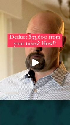 a man with a bald head is talking about how much does it cost to tax?