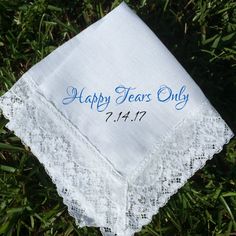 a happy new year's day handkerchief on the grass