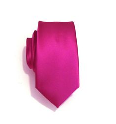 Mens Ties Fuchsia Pink Skinny Silk Necktie With *FREE* Matching Pocket Square Set Fitted Pink Suit And Tie Accessories For Formal Occasions, Classic Party Ties With Pocket Square, Classic Party Neckwear With Ties, Classic Pink Tie For Business, Formal Pink Adjustable Suit And Tie Accessories, Party Ties With Satin Finish, Classic Pink Business Ties, Classic Pink Business Tie, Satin Finish Party Tie