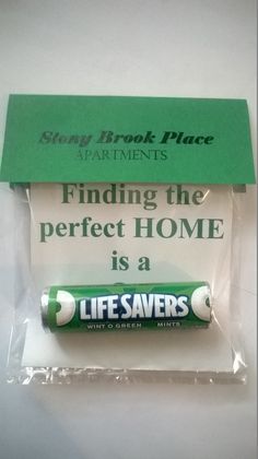 an ad for life savers is displayed in a package