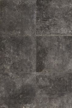 an image of a tile floor that looks like it has been painted in dark gray