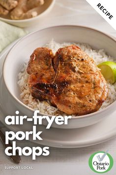 Easy Air Fryer Pork Chop Recipe Easy Air Fryer Pork Chops, Fry Pork Chops, Air Fry Pork Chops, Air Fryer Pork, Air Fryer Pork Chops, Fried Pork Chops