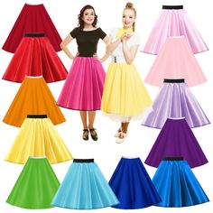 Find many great new & used options and get the best deals for GIRLS 50s Costume Skirt ROCK N ROLL Satin or Plain GREASE Sandy PINK LADIES UK at the best online prices at eBay! Free shipping for many products! Grease Costumes For Kids, Grease Fashion, Cheap Dance Costumes, Grease Sandy, 1950s Style Outfits, Grease Outfits, Grease Costume, 50s Costume, 1950s Costume