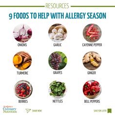 Foods For Allergies, Homemade Grape Juice, Natural Allergy Relief, Seasonal Allergy Symptoms, Vitamin C Foods, Allergy Season, Allergic Rhinitis, Gluten Free Noodles, Itchy Eyes