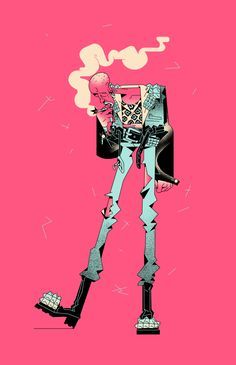 Character Drawing Cartoon, T Wei, Punk Illustration, Pink Illustration, Naive Illustration, Digital Art Illustration, 판타지 아트, Illustration Inspiration, Creative Industries