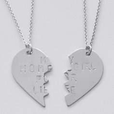 My Homegirl For Life Best Friend Necklace Set Engraved Sterling Silver Charm Necklaces For Friendship, Meaningful Sterling Silver Necklace For Friendship, Meaningful Sterling Silver Friendship Necklace, Engraved Sterling Silver Necklace For Friendship, Engraved Sterling Silver Friendship Necklace, Sterling Silver Engraved Necklace For Friendship, Customizable Sterling Silver Necklace For Best Friend, Boys Colouring Pages, Bff Heart