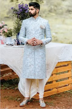 Engagement Dress For Groom, Wedding Dresses Men, Indian Wedding Clothes, Wedding Outfits For Groom