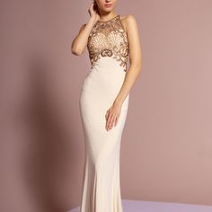 Sleeveless Illusion Sweetheart Neckline Mermaid Shape Long Evening Prom Bridesmaid Dress With Sheer-Covered-Back And Zipper Clouser. Prom Bridesmaid Dress, Long Evening Dress, Long Sleeve Prom, Prom Dress Styles, Lace Prom Dress, Bridesmaid Dresses Prom, Illusion Dress, Dress Halter, Prom Colors