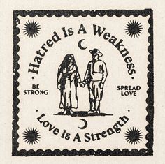 a stamp with an image of two people holding hands and the words, married is a weak