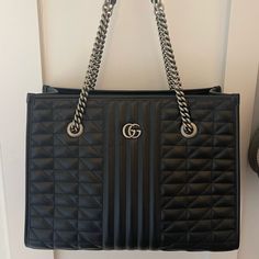 Black Quilted Gucci Tote Handbag. Like New, Barely Used. Gucci Handbag, Bags Gucci, Gucci Tote, Tote Handbag, Black Quilt, Gucci Handbags, Gucci Bags, Michael Kors Monogram, Womens Tote Bags