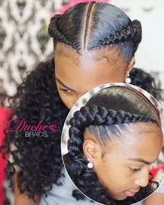 Cute two braids with center braid Center Braid, Cornrows Hairstyles, Trendy We Fryzurach, Kids Hairstyle, Cornrow Hairstyles For Men, Two Braid Hairstyles, 2 Braids, Kids Braids, Weave Ponytail