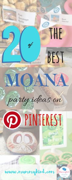 there are many different types of pastries in this collage with the words 20 best moan party ideas on pinterest