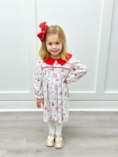 The Nutcracker L/S Dress features a festive Nutcracker pattern, perfect for the holiday season. Made with a soft material, it will keep your little one comfortable all day long. Complete the holiday look with the matching bloomer set for the little sister. Christmas ready and oh-so-adorable! Nutcracker Pattern, Sister Christmas, The Nutcracker, Holiday Looks, Sewing Project, Little Sisters, Nutcracker, Soft Material, Little One