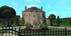 Bloxburg House Colour Schemes Exterior, Bloxburg Tutorial, Blocksburg Ideas, Bloxburg Victorian House, Cottage Core Bloxburg House, Bloxburg Cottage, Victorian House Colors, French Mansion