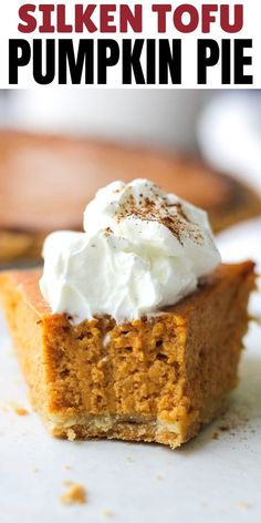 a slice of pumpkin pie with whipped cream on top Recipe With Condensed Milk, Pumpkin Pie Ingredients, Classic Pumpkin Pie Recipe, Best Pumpkin Pie Recipe, Pink Cooler, Low Carb Pumpkin Pie, Pumpkin Pie Recipe Easy, Perfect Pumpkin Pie