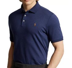 Multicolor logo Machine wash Soft cotton Spring navy Ralph Lauren Cotton Sporty Polo Shirt, Ralph Lauren Sporty Cotton Polo Shirt, Navy Ralph Lauren Cotton Tops, Sporty Navy Cotton Shirt, Blue Cotton Ralph Lauren Polo Shirt, Ralph Lauren Navy Casual Tops, Ralph Lauren Polo Shirt, Ralph Lauren Polo Shirts, Ralph Lauren Polo