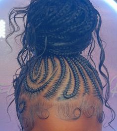 Braiding Your Own Hair, Braided Cornrow Hairstyles, Quick Braided Hairstyles, Pretty Braided Hairstyles, Cornrow Hairstyles, Sleek Hairstyles, Bun Hairstyles, Hair Highlights, Locs