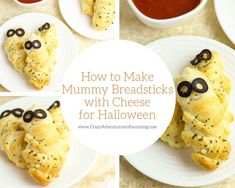 how to make mummy breadsticks with cheese for halloween