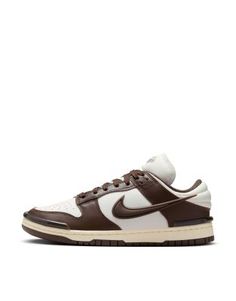 Nike Dunk Low Twist sneakers in brown  | ASOS Brown Lace-up Running Shoes With Boost Midsole, Brown Skate Shoes With Rubber Waffle Outsoles For Streetwear, Modern Brown High-top Sneakers For Streetwear, Modern Brown Custom Sneakers For Streetwear, Brown Running Shoes With Cushioned Footbed And Round Toe, Brown Basketball Shoes With Contrast Sole For Streetwear, Brown High-top Sneakers With Vulcanized Sole For Sports, Brown Basketball Shoes With Cushioned Footbed For Streetwear, Sporty Brown Skate Shoes With Vulcanized Sole