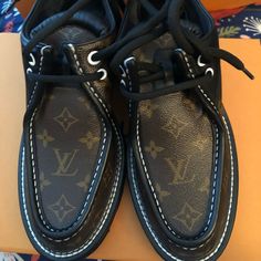 New In Box, Includes. Box, Dust Bags And Receipt Louis Vuitton Slides, Louis Vuitton Flats, Louis Vuitton Loafers, Teal Flats, Shoes Louis Vuitton, Animal Print Flats, Blue Suede Shoes, Beautiful Sandals, A Monogram