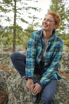 Fleece Lined Flannel Shirt, Lined Flannel Shirt, Plaid Shirts, Built To Last, Womens Fleece, Women's Shirts, Outdoor Lifestyle, Ll Bean, L L Bean