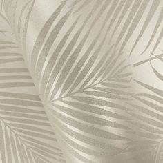 a close up view of a wallpaper with palm leaves on it's side