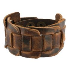 Alternative Accessories, Hammered Bracelet, Bracelets With Meaning, Denim Outfits, Handmade Leather Bracelets, Genuine Leather Bracelet, Brown Fits, Leather Wristbands, Wide Bracelet