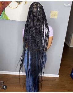 Floor Length Box Braids, Floor Length Braids, Long Box Braids, Hair Crush, Locs Hairstyles, African Hairstyles, Women Hairstyles, Girls Hair, Big Hair