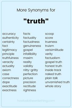 a blue poster with the words truth on it