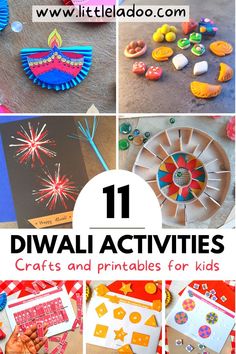 Diwali crafts, activities and printables Diwali Activities For Kids, Diwali Facts, 2nd Grade Crafts, Cool Crafts For Kids, Craft Ideas With Paper, Ideas With Paper