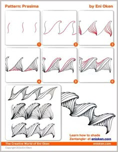 how to draw an origami fish with different lines and shapes for beginners