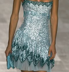 🪬 Blue Sparkly Dress Aesthetic, Blue Fantasy Dress Short, Blue Siren Outfit, 2000s Blue Dress, Vintage Runway Dresses Blue, Matric Dress, Fashion Vocabulary