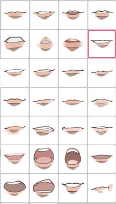 an image of different shapes and sizes of lips