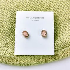 Brand New Never Used Alicia Bonnie Retail Price $42 Tax 0.43" L X 0.31" W 2g Bonnie Jewelry, Pearl Ball Earrings, Rhinestone Cups, Cubic Zirconia Hoop Earrings, Minnie Mouse Earrings, Jewelry Rose Gold, Vintage Dragonfly, Crystal Teardrop Earrings, Tory Burch Earrings