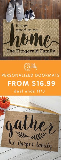 the personalized doormats from $ 6 99 each