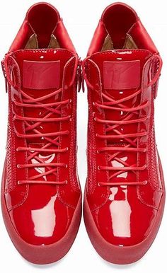 Patent Leather Shoes, Red Sneakers, Sneakers For Men, Shoes Winter, Giuseppe Zanotti, Summer Shoes, Sneakers Fashion, Favorite Color, Leather Shoes