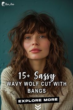 The Best Butterfly Haircut Ideas for Girls Wavy Wolf Cut With Bangs, Wavy Wolf Cut, Wolf Cut With Bangs, Summer Hair Ideas, Stylish Bangs, Straight Hair With Bangs, Butterfly Haircut, Choppy Bangs, Bold Hair Color