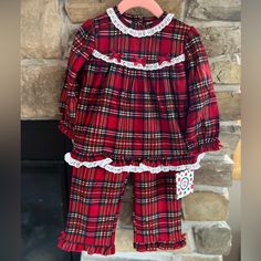 Brand New With Tags. Perfect For Christmas! Cute Red Bedtime Set, Cute Red Bedtime Sets, Cute Red Pajama Party Sets, Red Pajama Party Sets, Plaid Cotton Playtime Set, Red Cotton Holiday Set, Red Long Sleeve Bedtime Sets, Cute Plaid Playtime Sets, Fleece Pjs