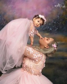 Mom Daughter Matching Dresses Birthday, Mom N Daughter, Pink Maternity Gown, Mother And Daughter Dresses, Krishna Birthday, Most Expensive Dress, Party Dress Inspiration, Mommy And Me Photo Shoot