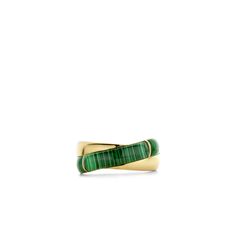 Ti Sento Sterling Silver with 18K Yellow Gold and Rhodium Plating for lasting radiance Lab Green Malachite One Year Warranty Malachite Ring, Malachite Green, Malachite Rings, Malachite Jewelry, Green Shades, Green Tones, Plated Ring, Gold Plated Rings, Green Stone