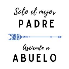 the words are written in spanish and english, with an arrow pointing to each other