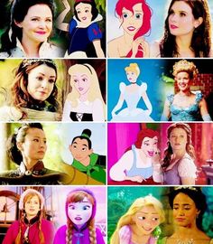 there are many different pictures of princesses