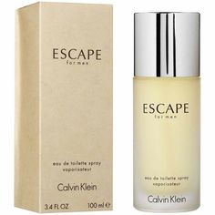 CALVIN KLEIN ESCAPE FOR MEN BY CALVIN KLEIN 3.4 OZ.  / 100 ML. EAU DE TOILETTE SPRAY PRODUCT IS MADE IN USA BRAND NEW IN BOX. THE BOX IS FACTORY SEALED WE HAVE THE PRODUCT IN STOCK AND WE SHIP OUT NEXT DAY WITH TRACKING INFORMATION. ALL ORDERS PLACED ON FRIDAY WILL BE PROCESSED ON MONDAY OR NEXT BUSINESS DAY. PLEASE ALLOW 1-2 BUSINESS DAYS OF HANDLING TIME.  THE PRODUCT IS 100 % AUTHENTIC.  WE ACCEPT RETURNS ON ALL PRODUCTS UP TO 14 DAYS. PLEASE PROVIDE YOUR EBAY BUYER ID IN THE RETURN PACKAGE T Calvin Klein Cologne, Bvlgari Man, Man In Black, Ck Calvin Klein, Essential Oil Perfume, Bottle Packaging, Luxury Perfume, Calvin Klein Men, Fragrance Notes