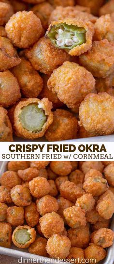 crispy fried okra is an easy appetizer that's ready in minutes